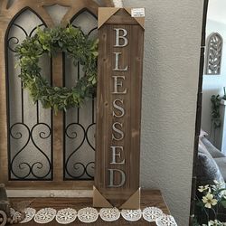 Blessed wooden wall decor new