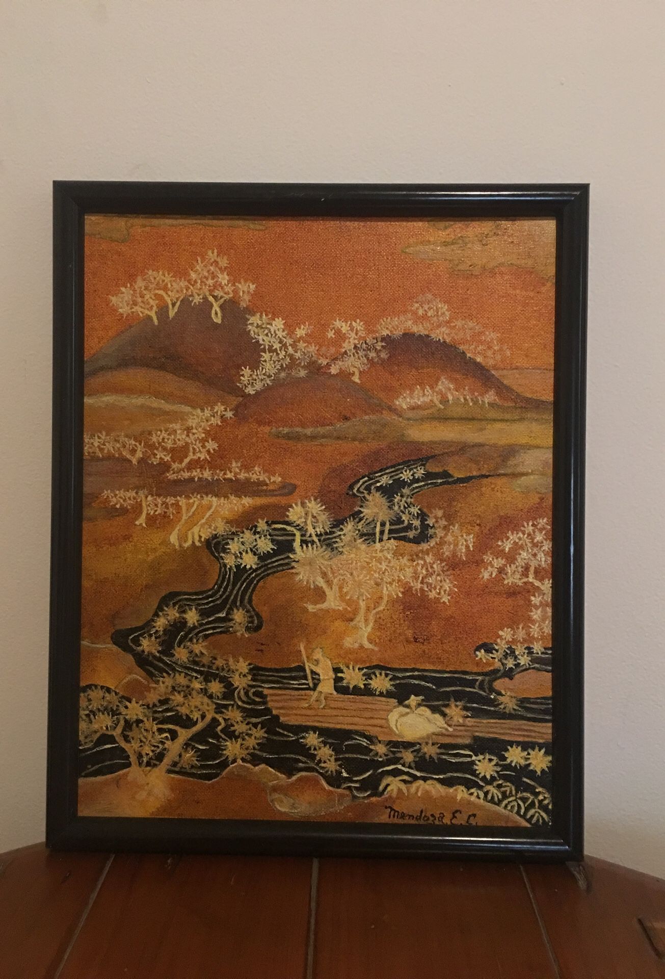 Vintage Oriental Panorama #55 Painting on Fredrix Canvas