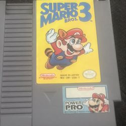 Original Super Mario Bros 3 game for Nintendo NES