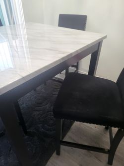 dining table and chairs