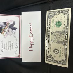 "Bunny Bucks" Easter-themed novelty gift