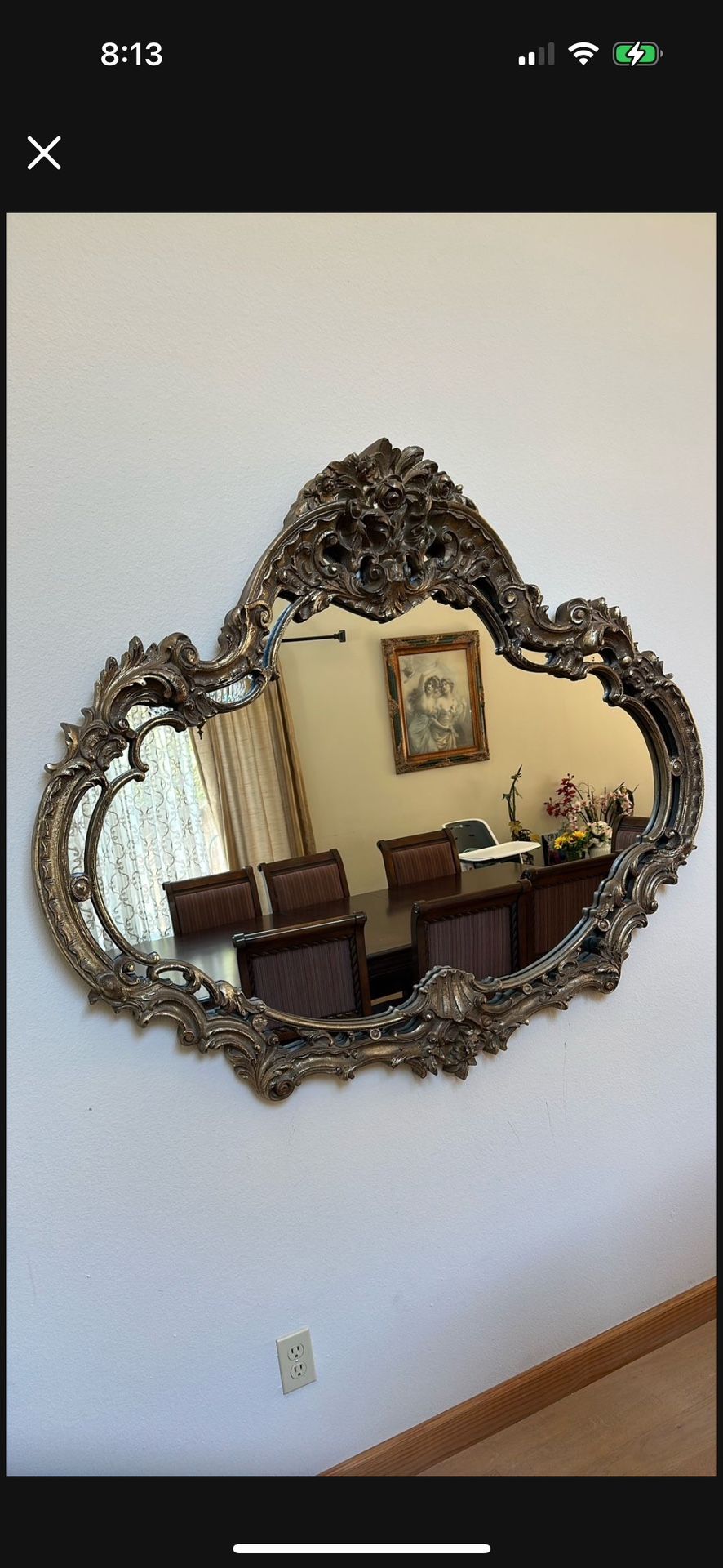 Mid 20th Century Turner Rococo Carved Mirror