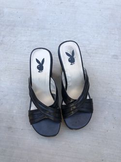 Playboy shoes wedges size 8