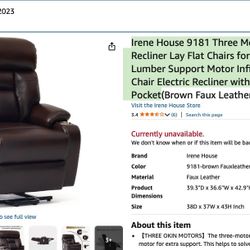 Motor Power,Recliner Lay Flat Chair ,Three Motor 