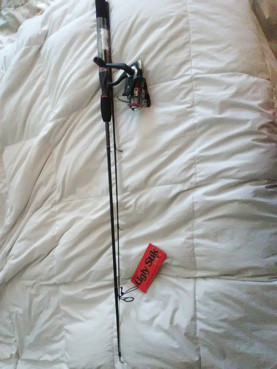 Ugly Stik Shakespeare GX2 fishing rod and reel.