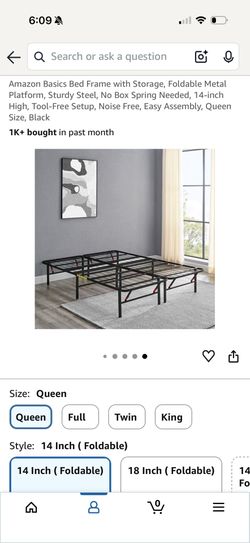 Foldable Queen Bed Frame