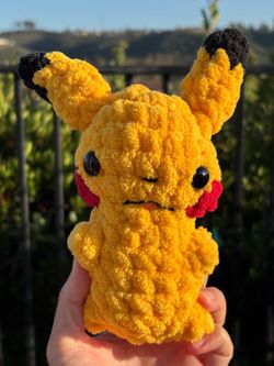 Pokémon Pikachu with Facial Features ⚡️ handmade plushie