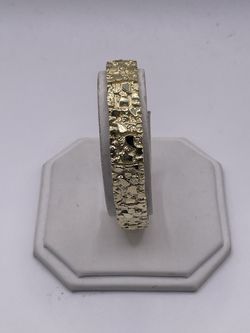 10KT Yellow Gold Nugget Bracelet