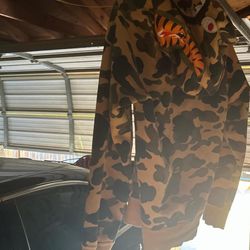 Bape hoodie green 