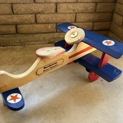 Wooden Riding Airplane 