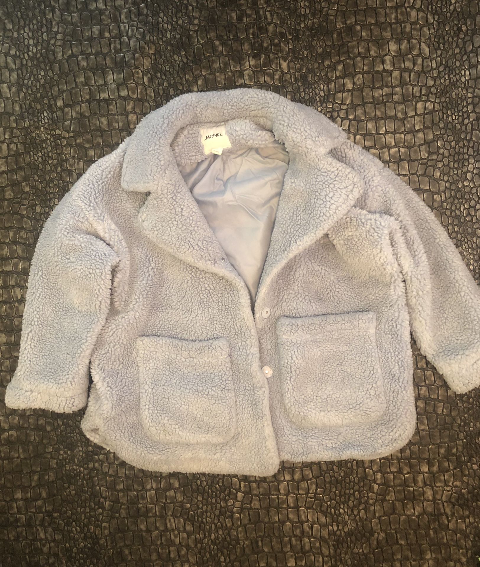 Baby blue fleece Fur