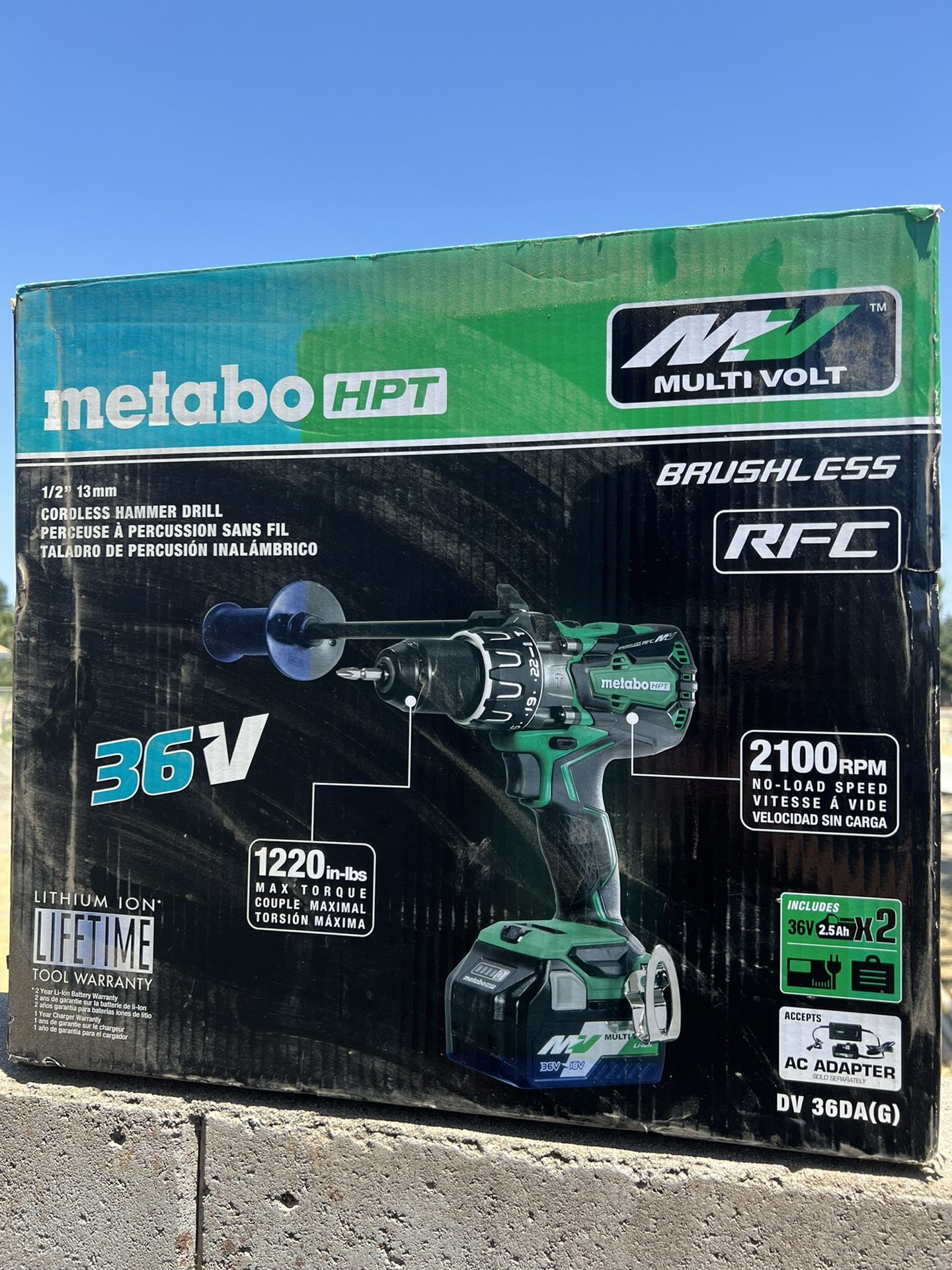 Metabo 1/2” 36v Drill NIB