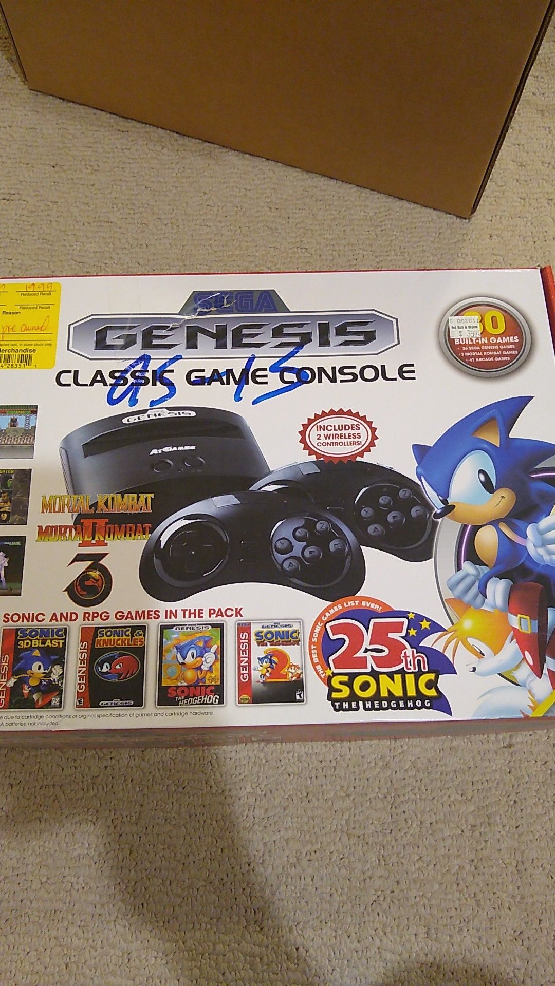 Sega Genesis Video Game Console with 80 Games
