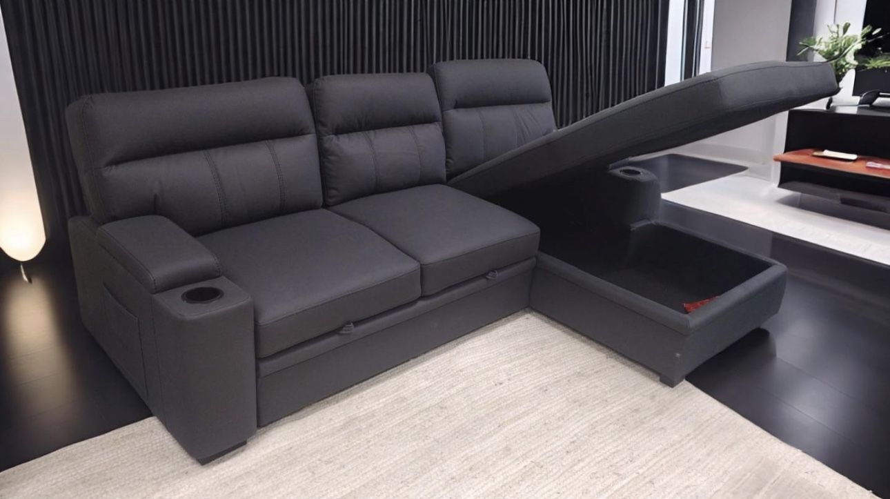 Modern sleeper sectional sofa sale- limited supply- zero interest Finance available- shop now pay later.