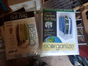 Bundle Garment Bags Storage Clear Bags 6 Frameless 
