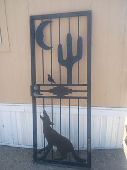 Black security doors