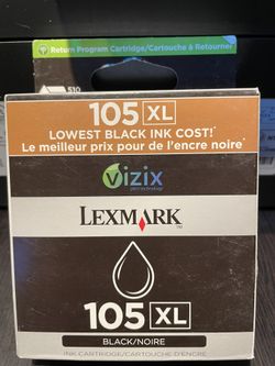 GENUINE LEXMARK 105xl Black Ink New, In Box