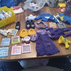Vintage Amazing Ally Interactive Doll Accessories & Clothes Lot! 