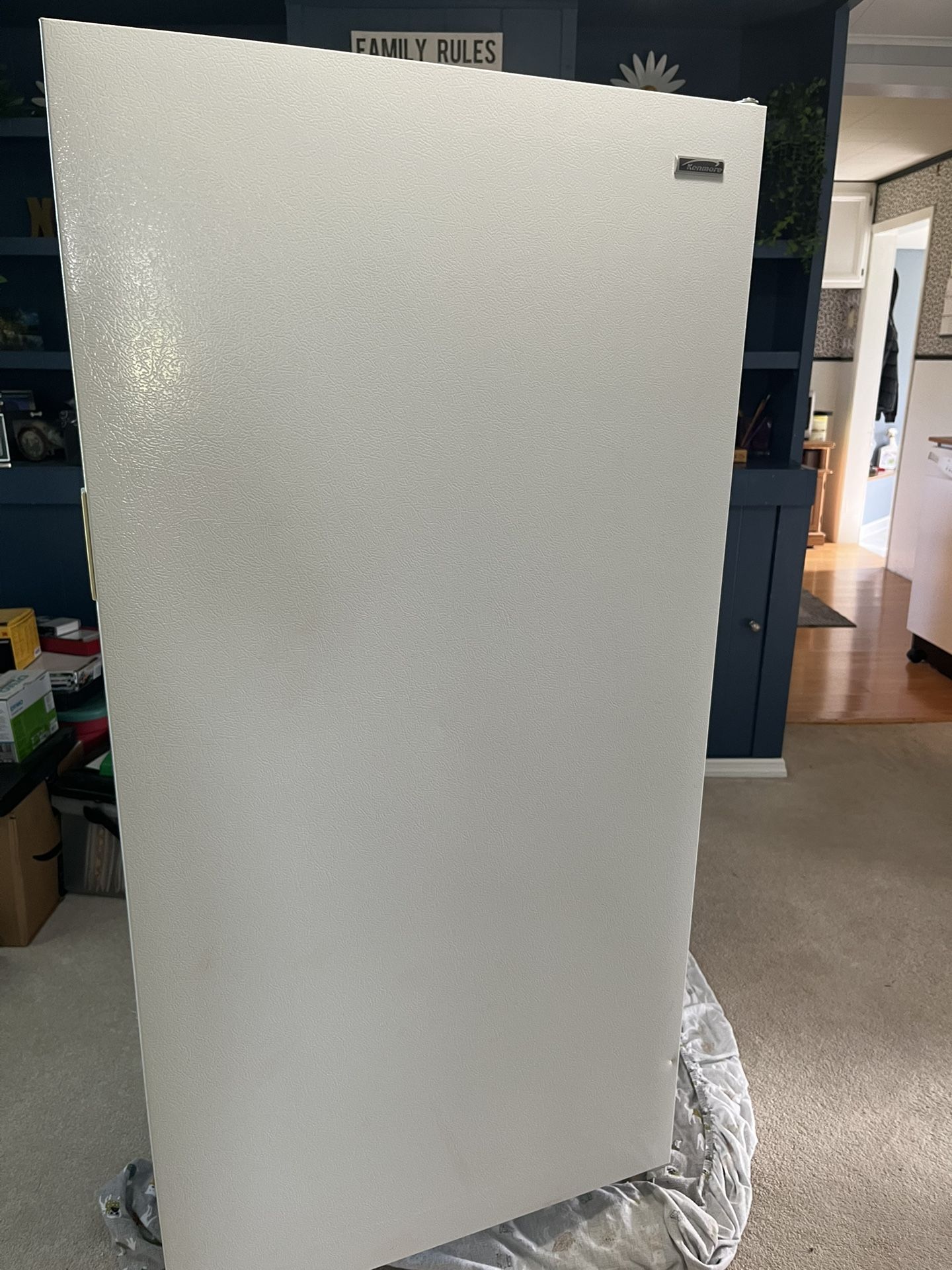 KENMORE 12.1 cubic feet upright freezer. Great For Small Areas!