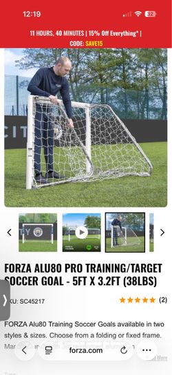 FORZA 5x3 soccer goals!! 2 goals