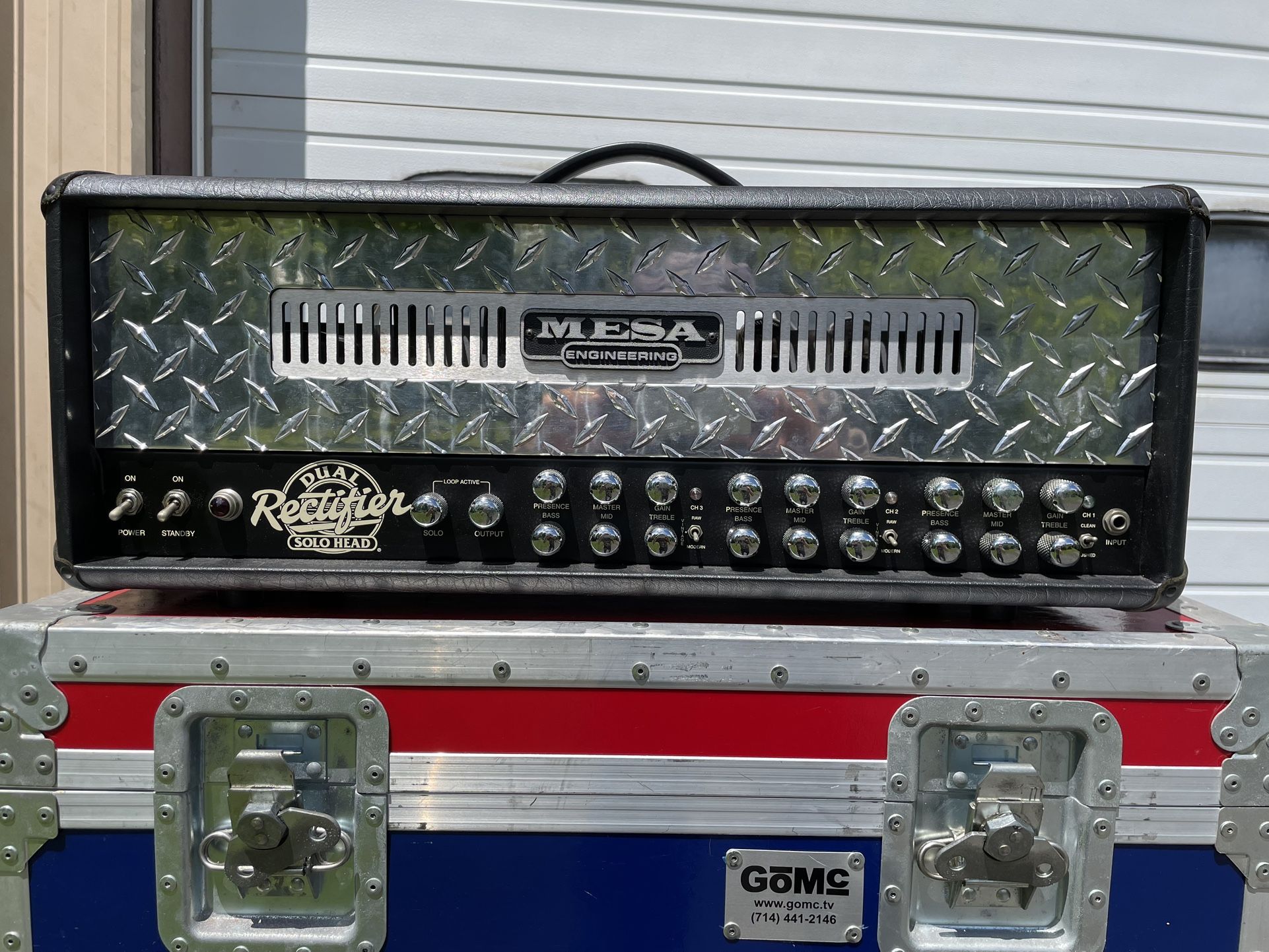 Mesa Dual Rectifier Solo Head 100 (3 Channel) + Flight Case + Footswitch