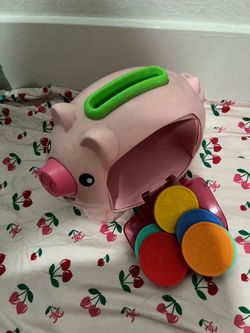 Kids Toy Piggy Bank with Coins