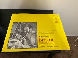 Strathmore 300 Bristol Vellum Pad 19x24 — ONLY 13 of 20 SHEETS LEFT | 100 lb Acid-Free