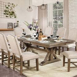 Gorgeous 9 Piece Dining Table Set 