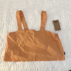NWT Vans Lowell Square Neck Tank Orange