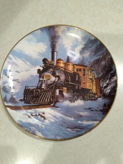 China Collector Plate WINTER ON MARSHALL PASS