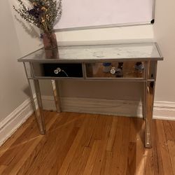 Mirrored Vanity Desk