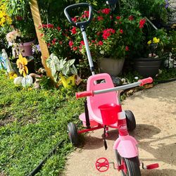 Toddlers Tricycle With Handle Wheels Control 