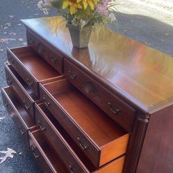 Kling Genuine Solid Mahogany Long Dresser With Big Drawers. Drawers Sliding Smoothly. Delivery Available 