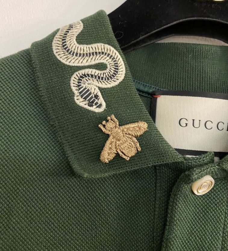 Gucci Snake Polo Shirt ‘Green’ Size L 