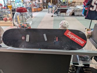 Supreme League Skateboard Deck White Basketball Logo Factory Sealed Collectible