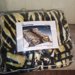 Fleece Blanket Tiger Print 200cm 240cm New