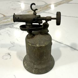 TWO LARGE VINTAGE BRASS TORCHES 