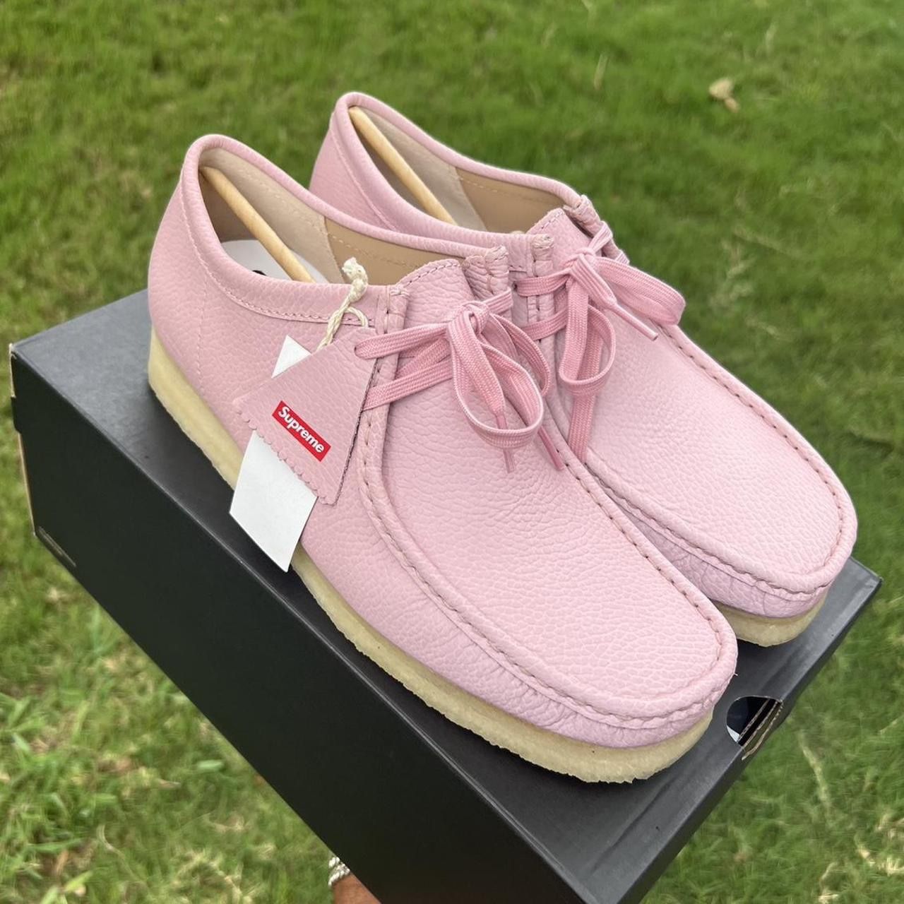 Supreme Clark Wallabee Pink Reflective Sz10.5 DS