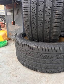 Pair of used continental 285/40/22