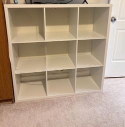 White 9-Cube Organizer Shelf – Storage Unit