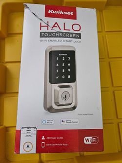 Kwikset Halo Wi-Fi Smart Lock Satin Nikel