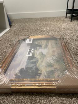 Gold frame wall art- brand new