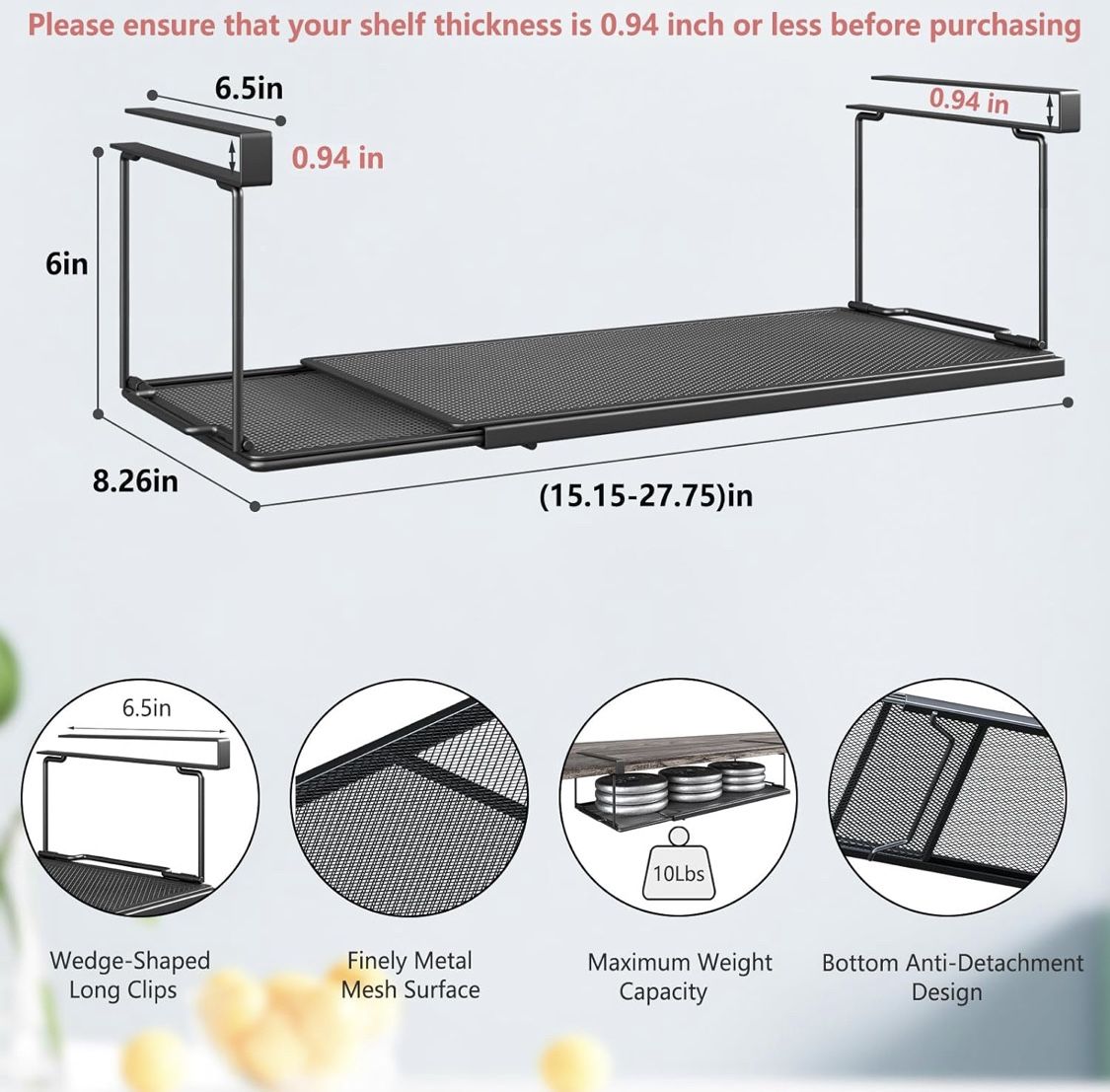 Under Cabinet Shelf B(18)