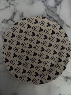 Mickey Mouse Patterned Round Plate and cups