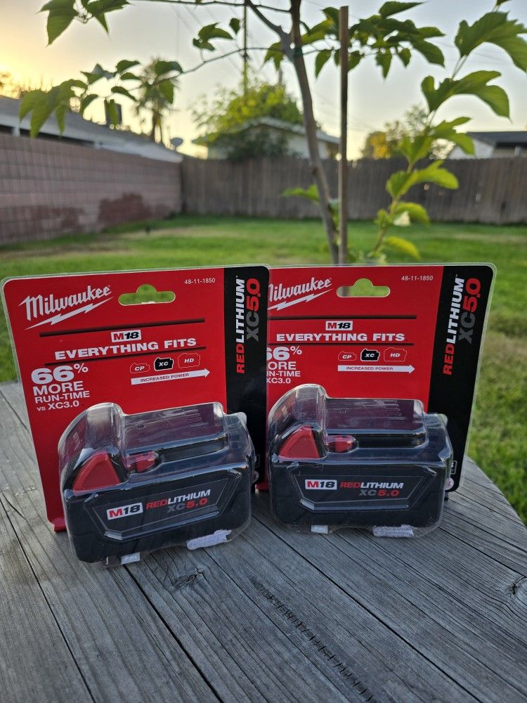 Milwaukee Batteries 5.0