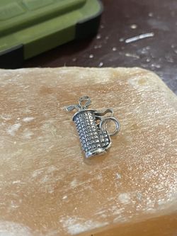 Golf Set Sterling Silver Charm/pendant