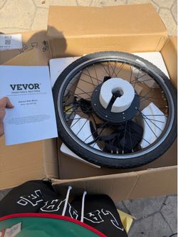 VEVOR 1000W Electric Bike Conversion Kit, 48V 420rpm 26" Front Wheel E-Bike Hub Motor Kit with Upgraded Speed Controller, Throttle Grip Kit, LCD Displ