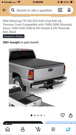 DNA Motoring TTC-RU-033 Soft Vinyl Roll-Up Tonneau Cover Compatible with 1 Silverado Sierra 1. Compatible with 2009-2026 Dodge Ram.