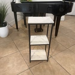 Elegant Standing Shelf With 3 Stone Marble 