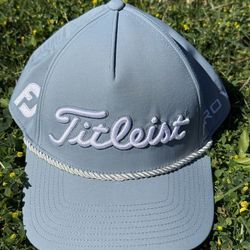 Titleist Pro V1 Rope Golf Hat | Snapback Adjustable | Light Blue | One Size